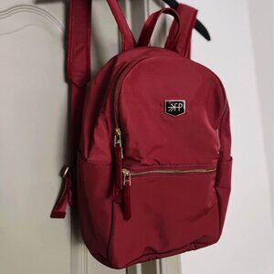 Freshly Picked Nylon Diaper Bag Backpack / Mini Backpack Purse – Maroon Red